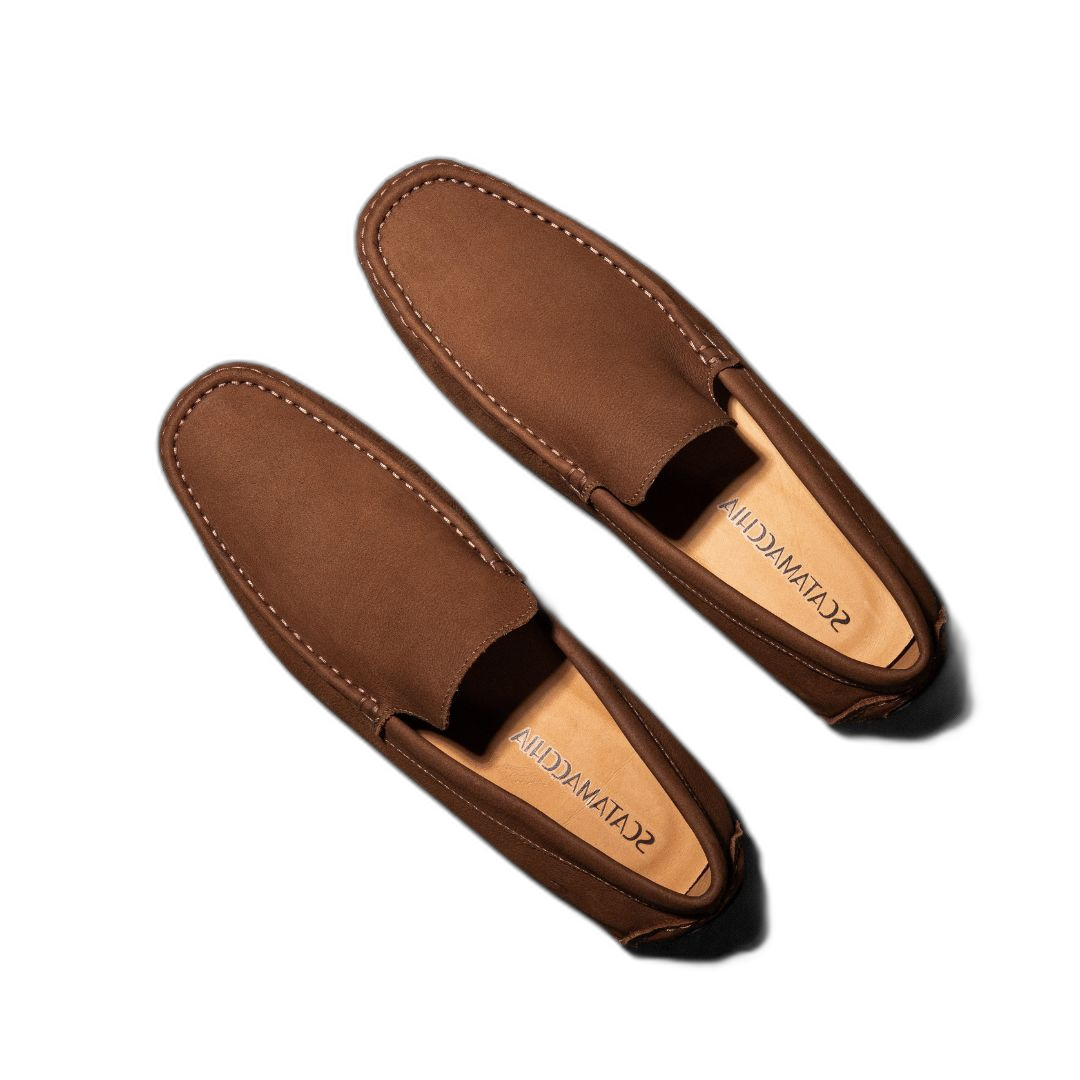 Scatamacchia insole branding — the maker's stamp